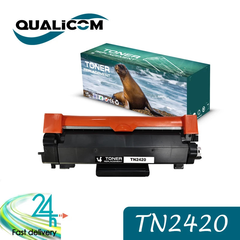 Qualcom TN2420 2420 TN-2420 พร้อมชิปตลับหมึกสําหรับ Brother L2310D L2370DN L2375DW L2550DN L2510D L2