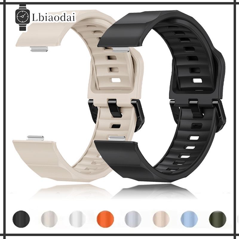 สายยางซิลิโคน for Huawei Watch Fit 5 4 3 / 5 Pro / 4 Pro อุปกรณ์เสริมสายรัดข้อมือกีฬาอ่อน