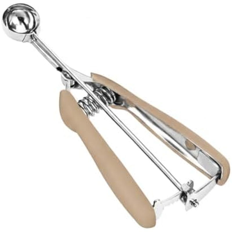 Ice Cream Scoop, 18/8 Stainless Steel Cookie Scoop, Cookie Scoops for Baking, 2 Tbsp/ 30 ml/ 1 oz Co