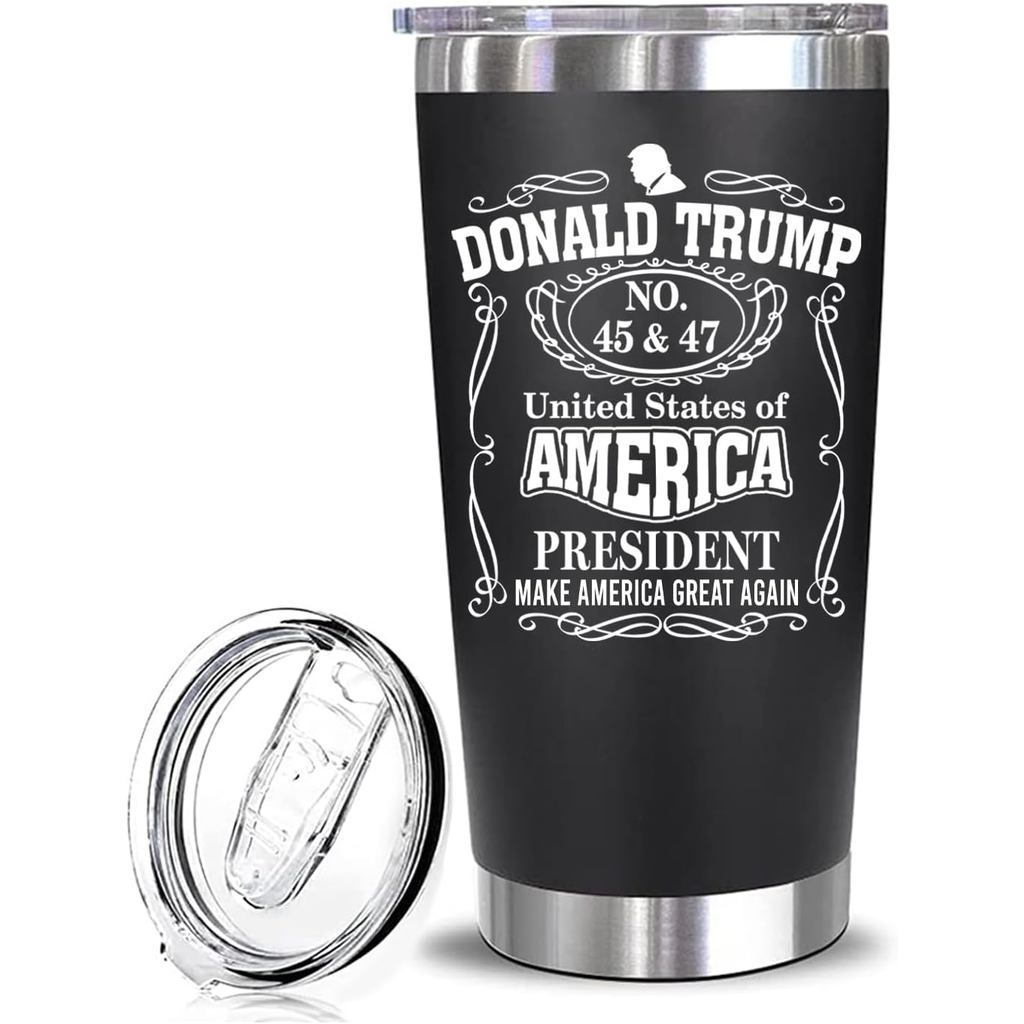 Tramp Presidential Thermos กระติกน้ําร้อนสแตนเลส 20 ออนซ์ เหมาะสําหรับผู้สนับสนุน Tramp