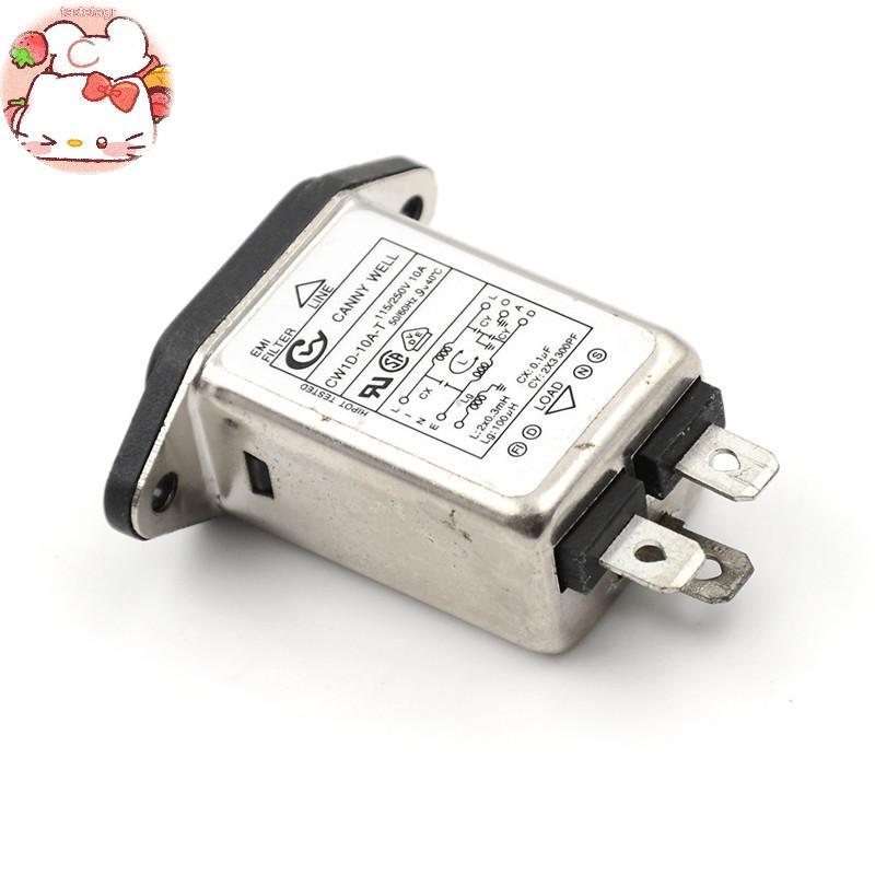 Tast 1PCS EMI RFI กรอง AC 250V 10A CW1D-10A-T Suppressor Power Line ตัวกรองเสียงรบกวน
0
0
0
0
0 ใน