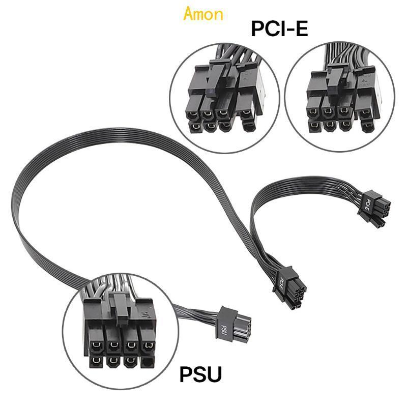 Amon 8Pin Modular Cable สําหรับ Corsair PCIE GPU 8Pin ถึง 6 + 2pin สายไฟขยาย