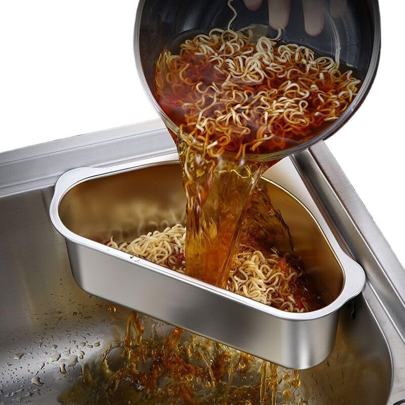 厨房水槽沥水篮304不锈钢洗菜池盘剩菜过滤网 Kitchen Sink Strainer, Sink Drain Strainer,收纳架挂篮厨房用品 Household Cleaning，Kitch
