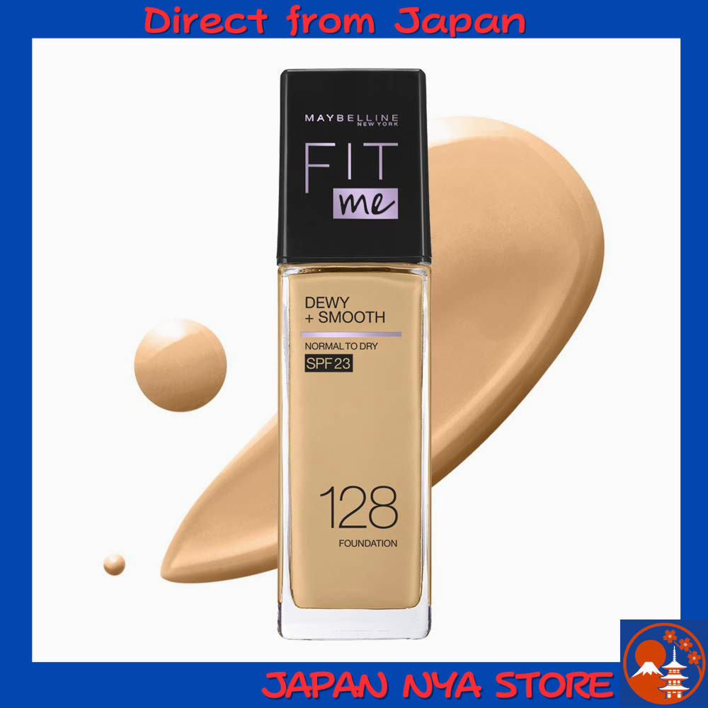 MAYBELLINE Fit Me Liquid Foundation D 128 รองพื้นลิควิดเนื้อบางเบา ผิวดูชุ่มชื้น (Moisture ชุ่มชื้น)