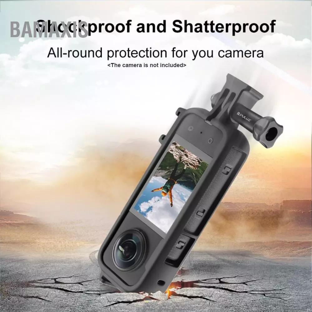 PULUZ กรอบป้องกันกล้องสำหรับ Insta360 X3 รองเท้าเย็นและขาตั้งกล้อง thumbnail 5