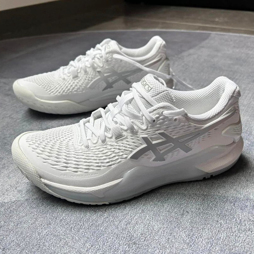 รองเท้าผ้าใบ Asics Gel-Resolution 9 ของแท้สําหรับวิ่งเทนนิส/Pickicleball/Walking