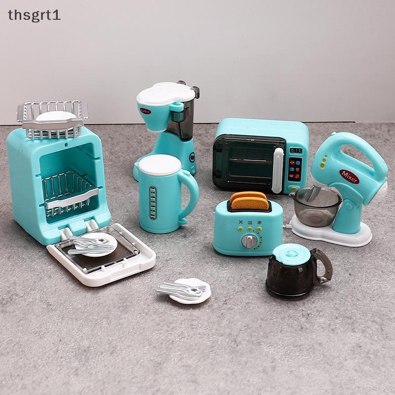 [TG1] 1:12 Dollhouse Mini Coffee Machine & Egg Beater Toy Accessories [TH]