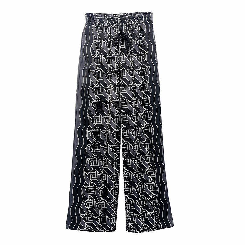 5JEY CASABLANCA Vacation Hawaiian Versatile Sicilian Style Hawaiian Casual Pants