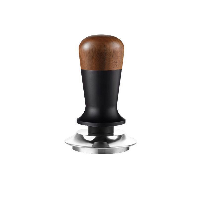 Walnut Spring Tamper Espresso Coffee Leveling Tool 51 53 58mm