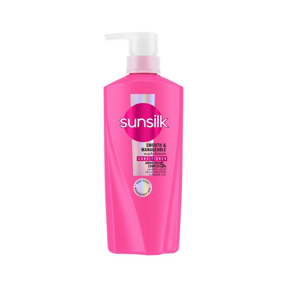 [สินค้าส่งด่วน] ซันซิลครีมนวดสมูทแอนด์เมเนจ ชมพู 330มล. SUNSILK CONDI SMOOTH MANAGE PINK 330ML.