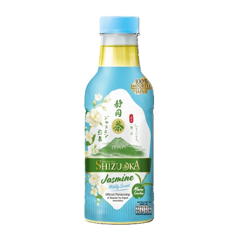 [สินค้าส่งด่วน] ชิซึโอกะชาเขียวมะลิ สูตรหวานน้อย 440 มล. SHIZUOKA JASMINE MILDLY SWEET 440 ML.