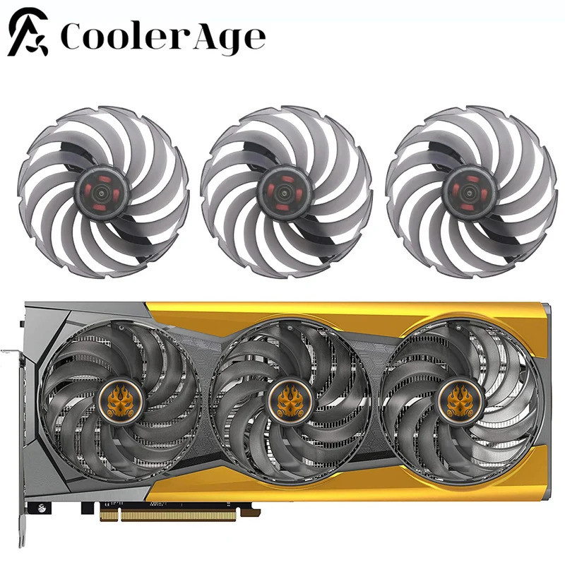 95 มม.FDC10U12D9-C 6Pin RX6900 Cooling พัดลมกราฟิกสําหรับ Sapphire พิษ Radeon AMD RX 6900 XT 16GB GD