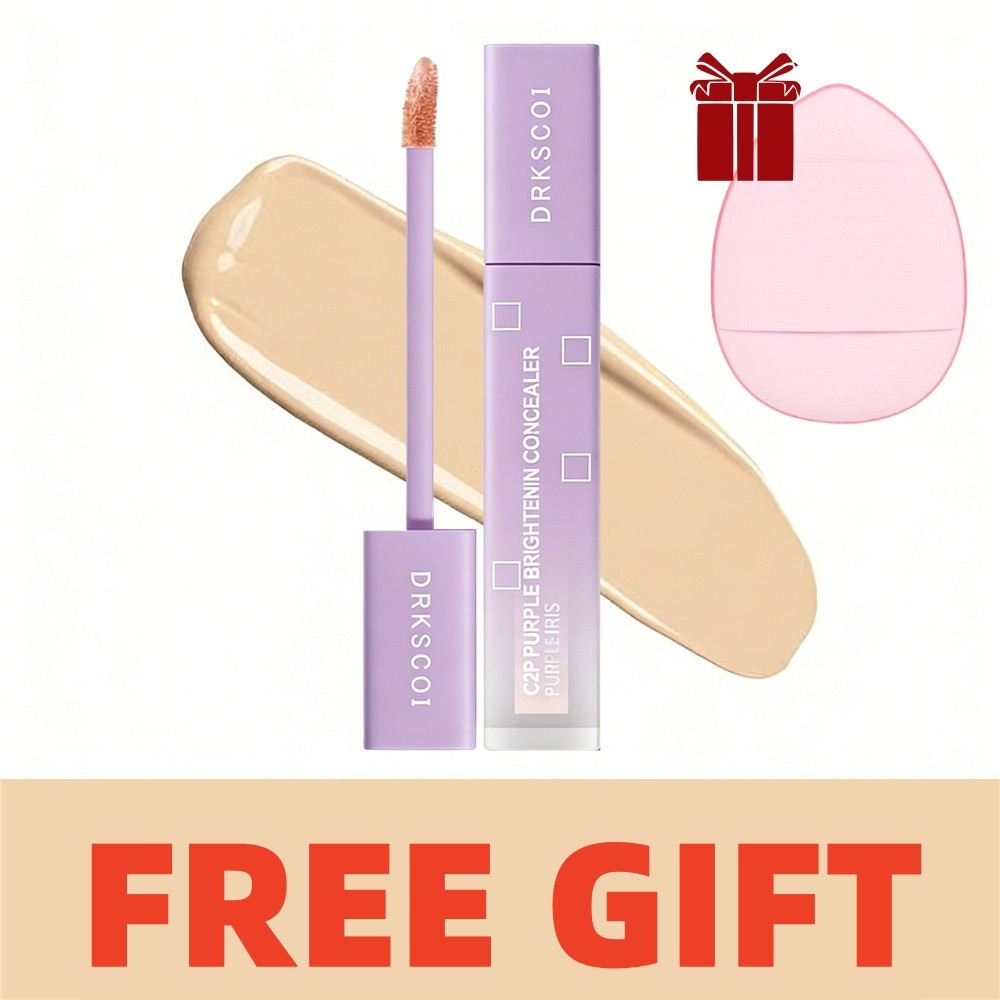 【ของแถมฟรี】คอนซีลเลอร์ DRKSCOI RETOUCH BRIGHTENING GNCEALER เนื้อเนียนละเอียด ไม่เป็นคราบ