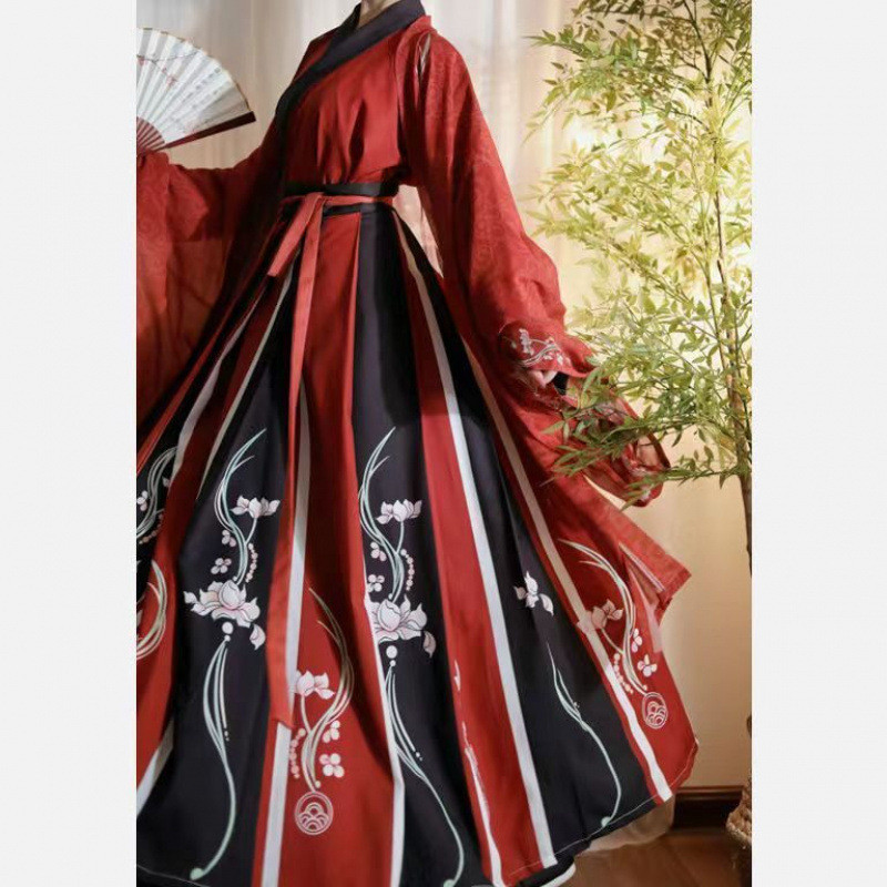 Tongjia Big Collar Jin Wei Jin Made Hanfu Original Sleeve Mens Womens Shirt Cross สไตล์จีน Muqing ฤด