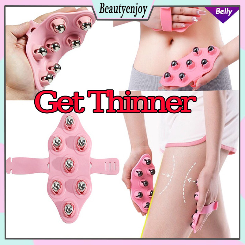 Anti-Cellulite Body Roller Ball Massager ที่สวยงามขา Roller Seven Balls นวด Belly Abdoming Body Slim