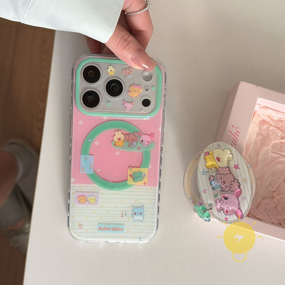 For เคสไอโฟน Magnetic TPU เคส Phone Case For iPhone 17 Pro Max 16 15 14 Cover  Aesthetic Korean Cute