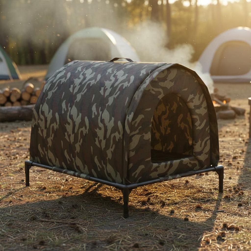 หนากันน้ํา Feline House Windproof Outdoor Feline House แบบพกพาสําหรับสภาพอากาศฝนตก