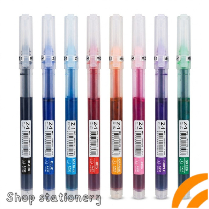 ปากกา​ Roller ball M&G 0.5mm  เขียนลื่น แห้งไว​ มีให้เลือก​ 8​ สี