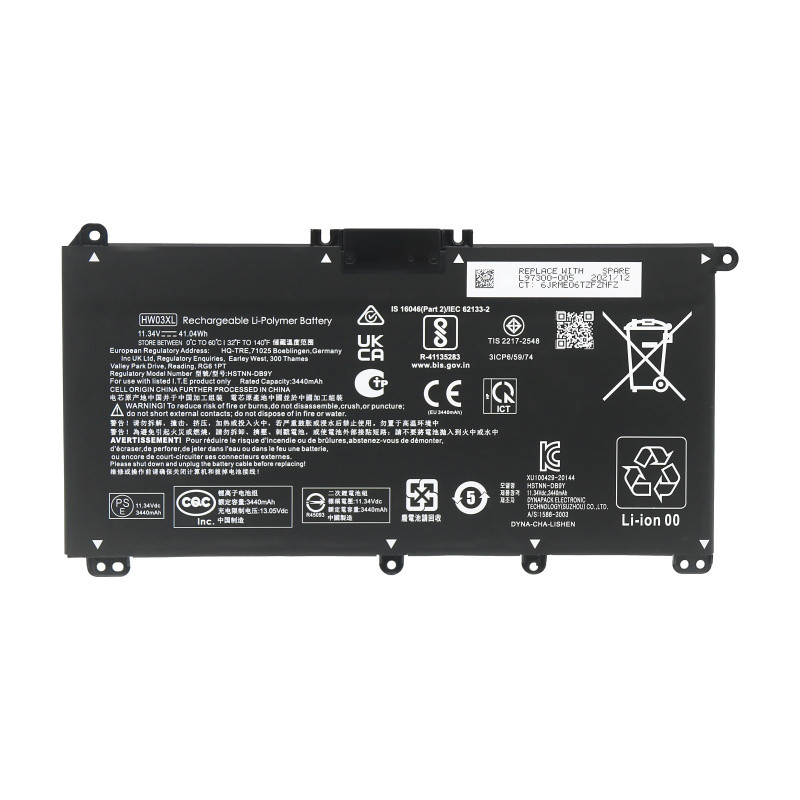 HP HW03XL HSTNN-IB90 LB8U L97300-005 Laptop Battery