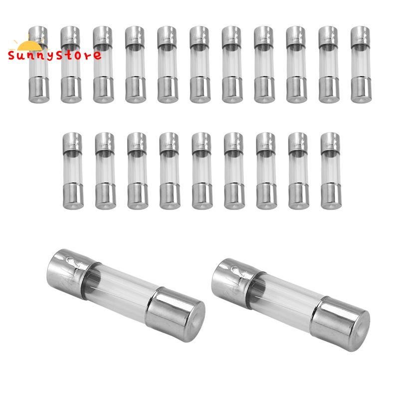 20 x 250 V 2A F2AL Quick F link ฟิวส์หลอดแก้ว 5 มม. x 20 มม.