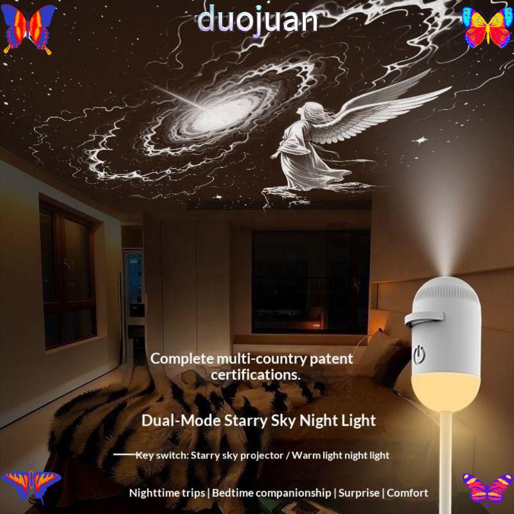 DUOJUAN Galaxy Star Projector ปรับความสว่างได้ 360° Rotation Starry Sky Projector, Touch Control แบบ