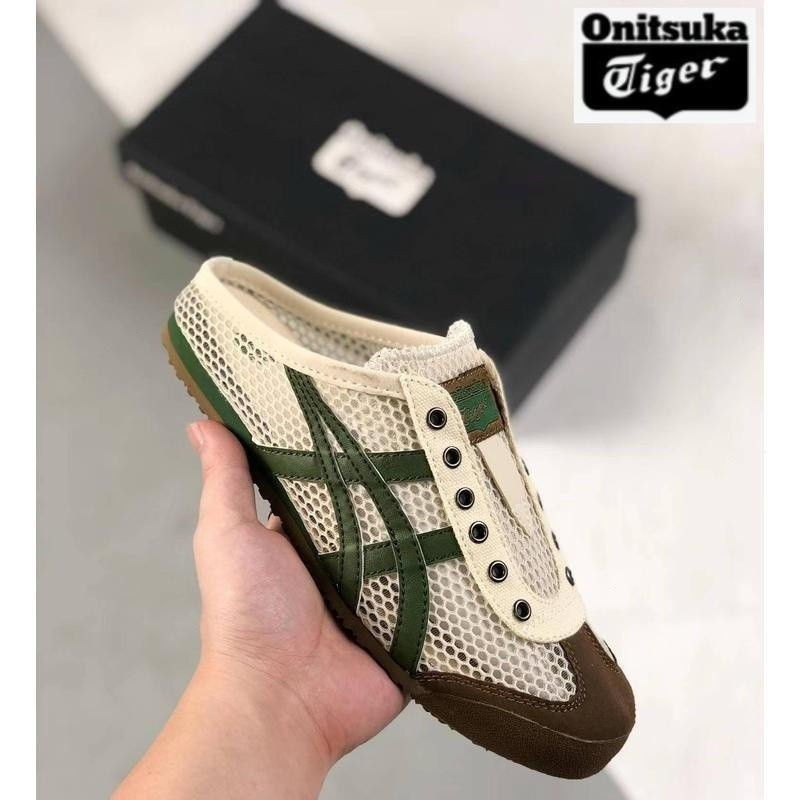 Onitsuka Tiger Tiger 66 รองเท้าผ้าใบสําหรับผู้ชายสวมใส่สบายและระบายอากาศได้