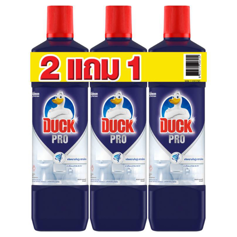 เป็ดมิสเตอร์มัสเซิลผลิตภัณฑ์ทำความสะอาดห้องน้ำ 900มลแพค 2ฟรี1 Duck Muscle 900ml X2 Free 1 [8850175046134 ]