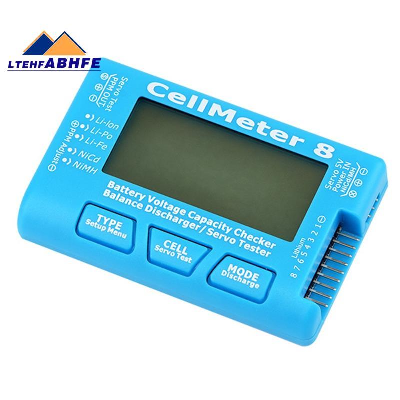 [ขายร้อน L]RC CellMeter-8 2-8S แบตเตอรี่ความจุเครื่องทดสอบแรงดันไฟฟ้าสําหรับ LiPo Life Li-Ion NiMH N