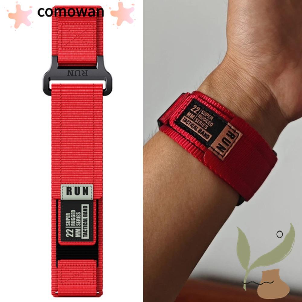 สายรัดข้อมือ KOWAN สไตล์สปอร์ต 20 22 มม. สายรัดง่าย, สายนาฬิกาไนลอนสําหรับ Forerunner / Active / Vivoactive 4 / Huawei Watch / Watch