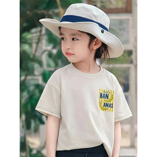 [พร้อมส่ง] เสื้อเด็กแขนสั้นลายกล้วย เนื้อผ้าเย็นสบาย แห้งเร็ว ใส่สบายฤดูร้อน