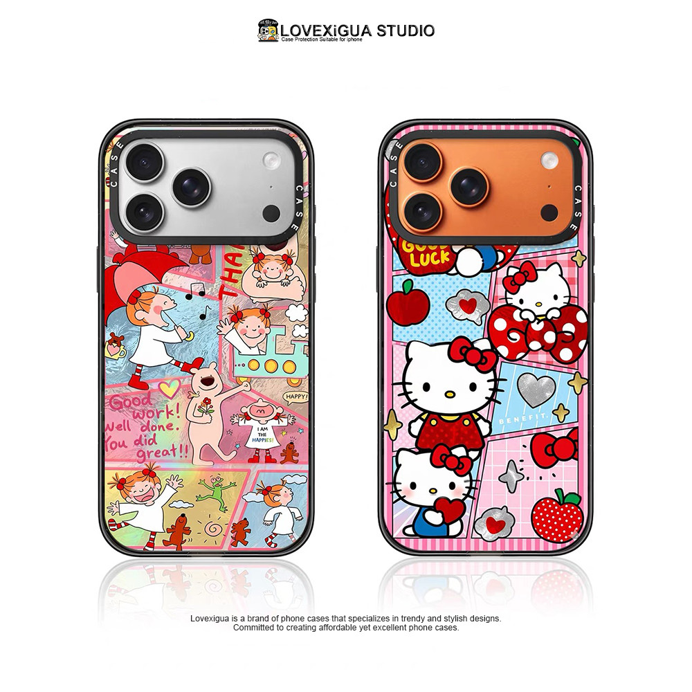 แมวน่ารักเคสโทรศัพท์แม่เหล็กสําหรับiPhone 17Pro Max 17Air 16 Plus 17 16 15 14 13 12 Pro Maxกรณีกันกระแทกป้องกันปลอก