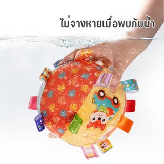 Aoduoyaya ลูกบอลผ้าชวนคลาน บอลเขย่า มีเสียงกรุ๊งกริ๊ง ของเล่นเสริมพัฒนาการ เด็กทารก สีสันสดใส