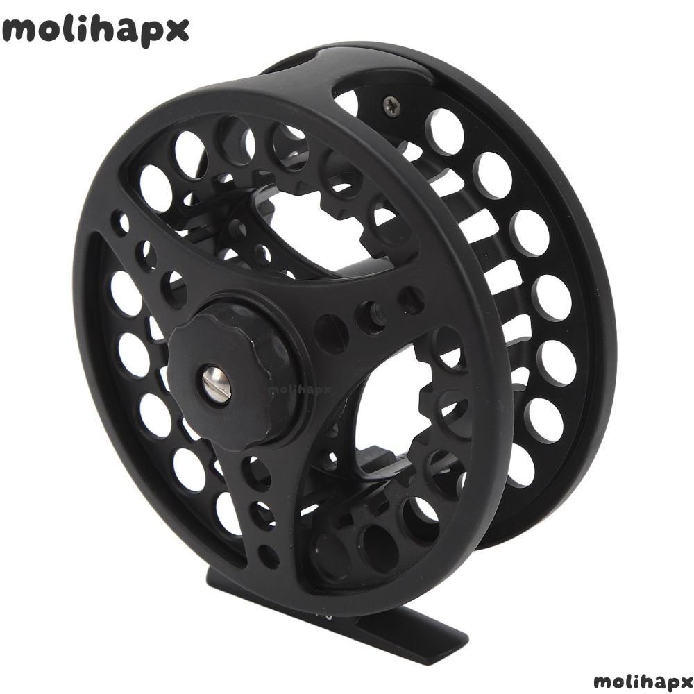 MOLIH Fly Fishing Reel, 9/10 WT 3 แบริ่งหล่อ Fly Reel, แบบพกพาซ้ายขวา Hand Retrieve สังกะสี-อลูมิเนี