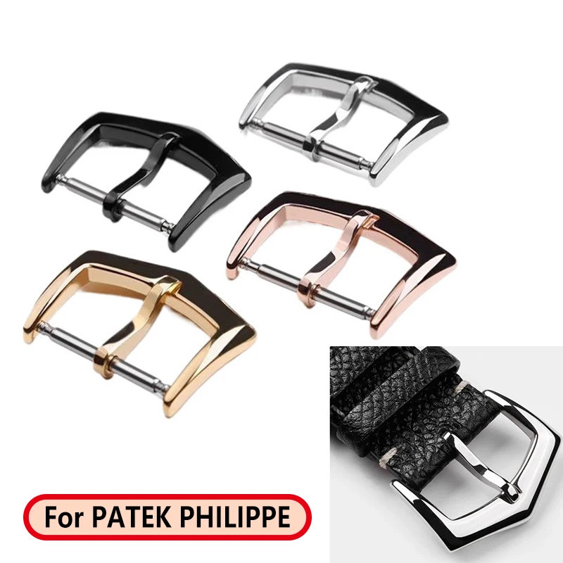 Watch Accessories Needle Buckle for Patek Philippe Watch Strap Buckle 16MM 18MM Silicone Strap Leath