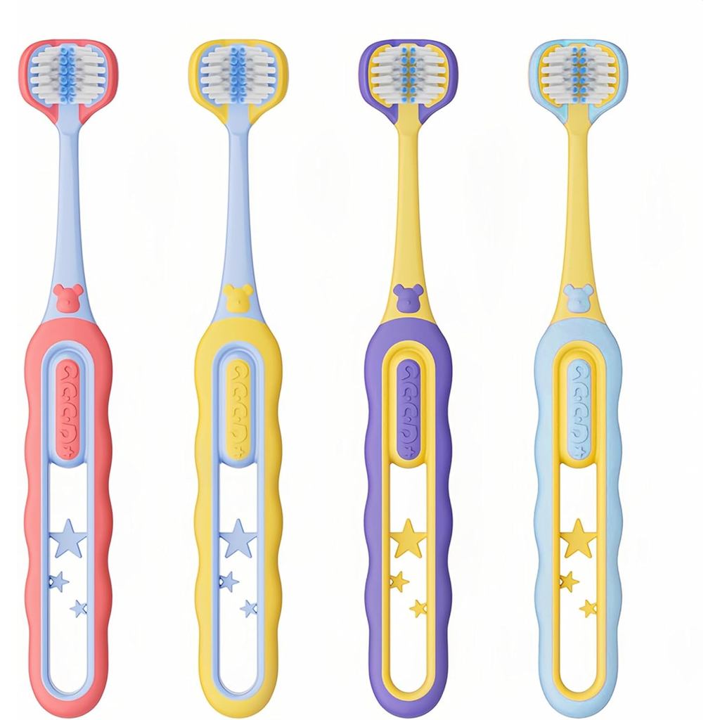 EASICUTISoftToddlerแปรงสีฟัน,Efficient3Sidedแปรงสีฟัน,ทารก12Monthandbrush,ToddlerTrainingToddlerแปรง