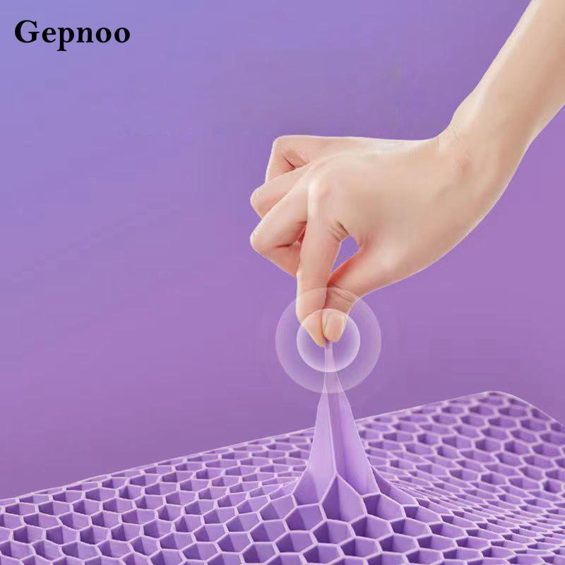 [Gepnoo] หมอนปากมดลูกยืดหยุ่น TPE Ergonomic คอไหล่สนับสนุนหมอนเมมโมรี่โฟมหมอนคอล้างทําความสะอาดได้สํ