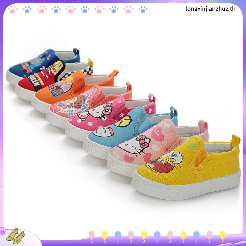 Ellen Toy Story รองเท้าผ้าใบลําลอง พื้นแบน ลายการ์ตูนโดราเอมอน สําหรับเด็กผู้ชาย ผู้หญิง เหมาะกับการ