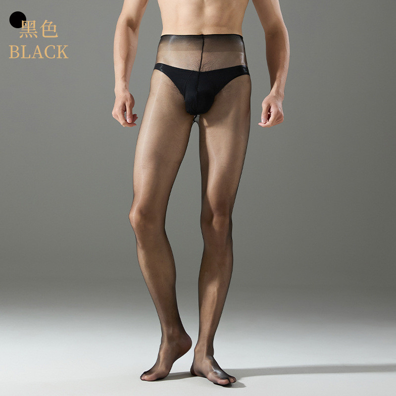 YZNY-204 Ultra-Thin Mens ถุงน่องเซ็กซี่โปร่งใส Aurora Oily Glittering เอว First Line Crotch Pantyhos