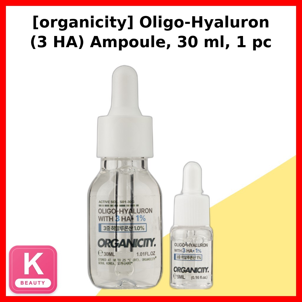 [organicity] Oligo-Hyaluron (3 HA) Ampoule, 30 ml, 1 ชิ้น / Korean Ampoule / Multi-layered Moisture 