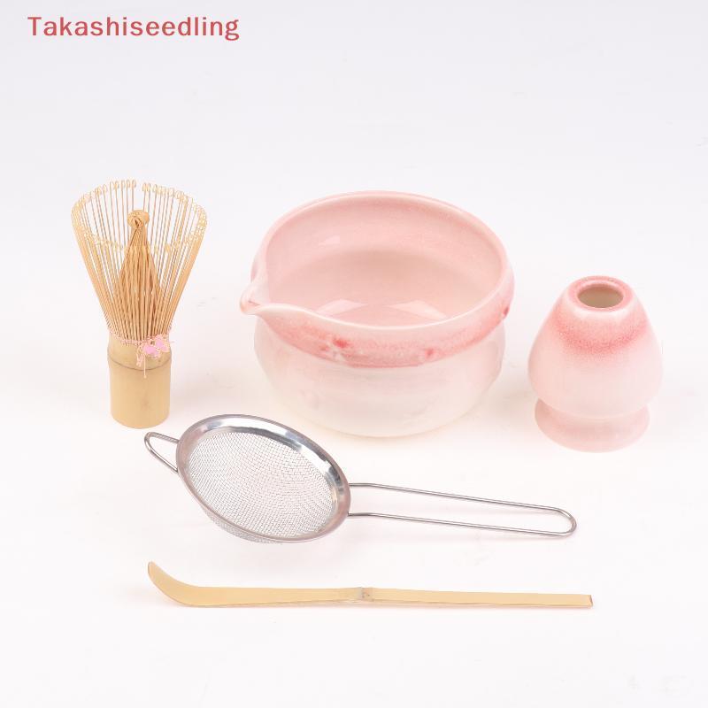 (Takashiseedling) Matcha Set Matcha Whisk Set, Ceramic Matcha Set 5 ชิ้น Matcha Kit สําหรับ Matcha L