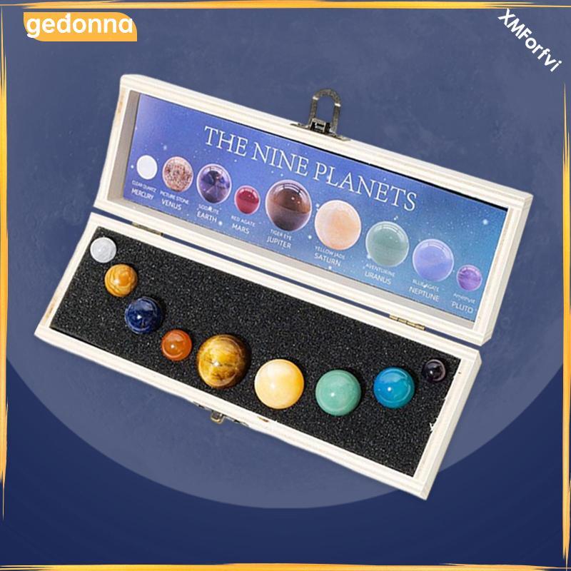 [gedonna] 9 ชิ้น Galaxy Universe Healing Crystals Planets ของขวัญระบบพลังงานแสงอาทิตย์รุ่นระบบ