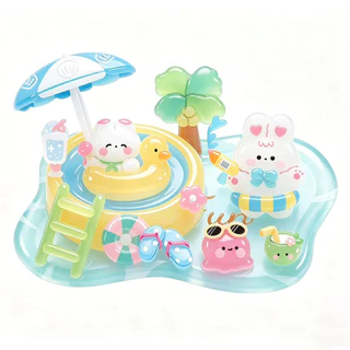 น่ารัก 3D สติกเกอร์คริสตัล DIY Handmade Puffy สติกเกอร์ Stackable ของเล่น Kawaii ตกแต่งสําหรับเด็ก