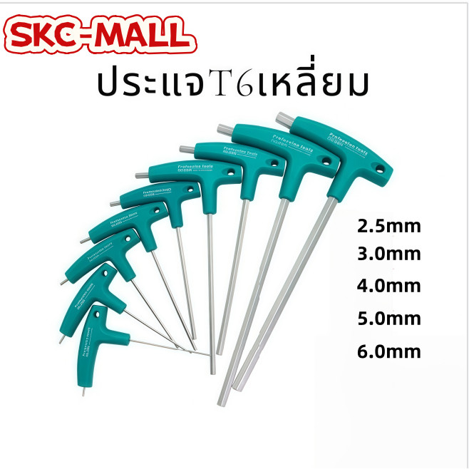 ไขควงหกเหลี่ยม ด้ามตัวที สีเขียว | ประแจ 6 เหลี่ยม แข็งแรง ใช้กับน็อตหกเหลี่ยมอ จับถนัดมือ ใช้งานสะดวก ราคา ถูกที่สุด ดีลบีเคเค