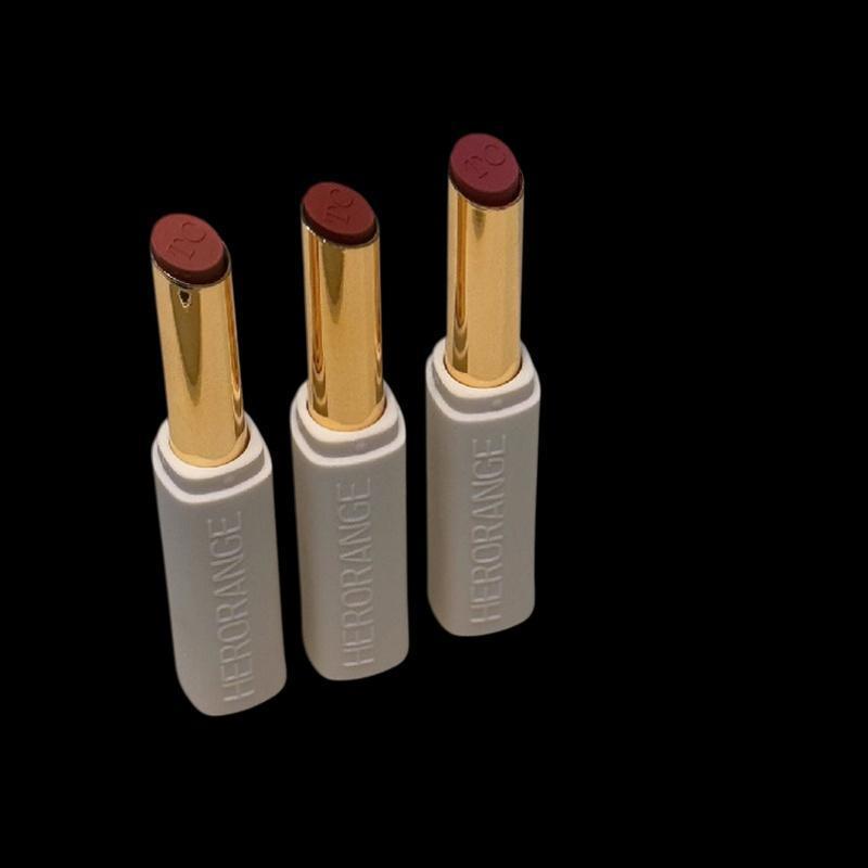 L&Z HERORANGE Low Saturation Matte Lipsti Cream Velvet Not Easy To Fade Lip Gloss Waterproof Lasting