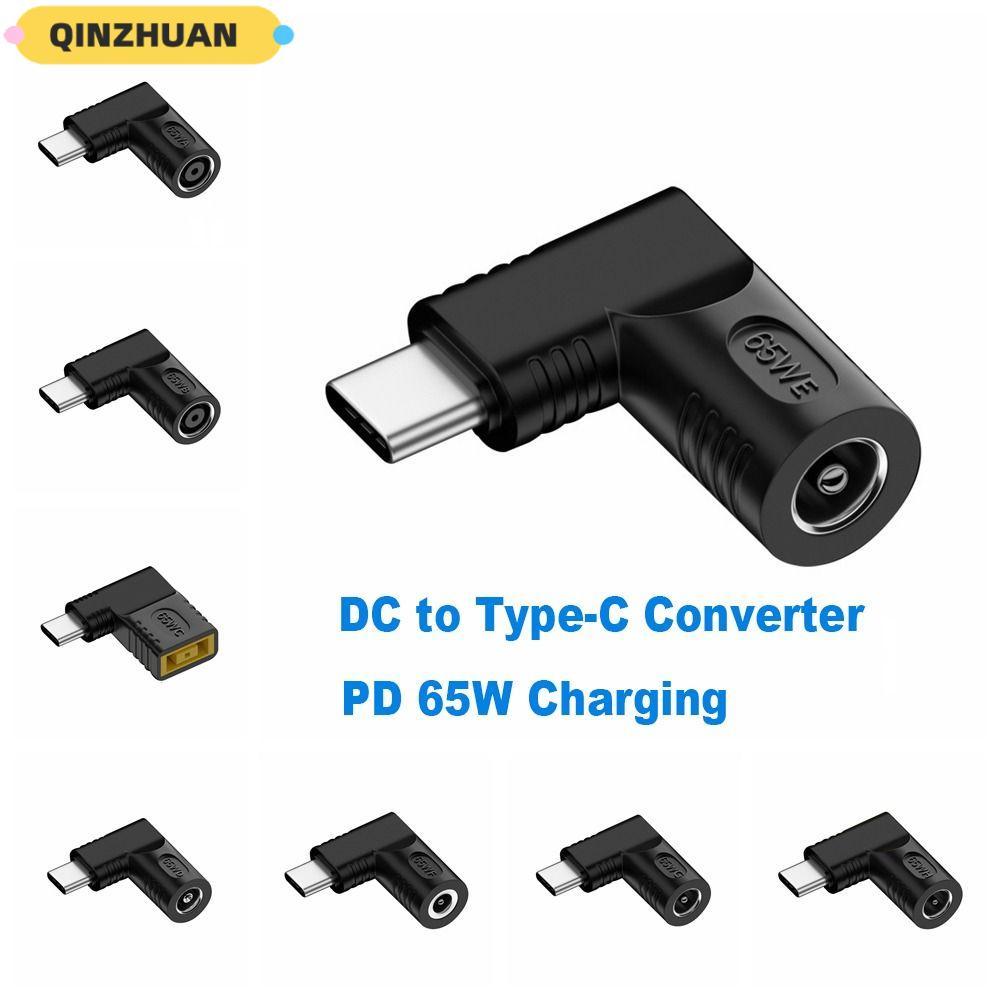 QINZHUAN อะแดปเตอร์ 5v 9v 12v USB C Connector 5.5X2.5 7.4X0.9 4.5X0.6mm แล็ปท็อปชาร์จสําหรับ //