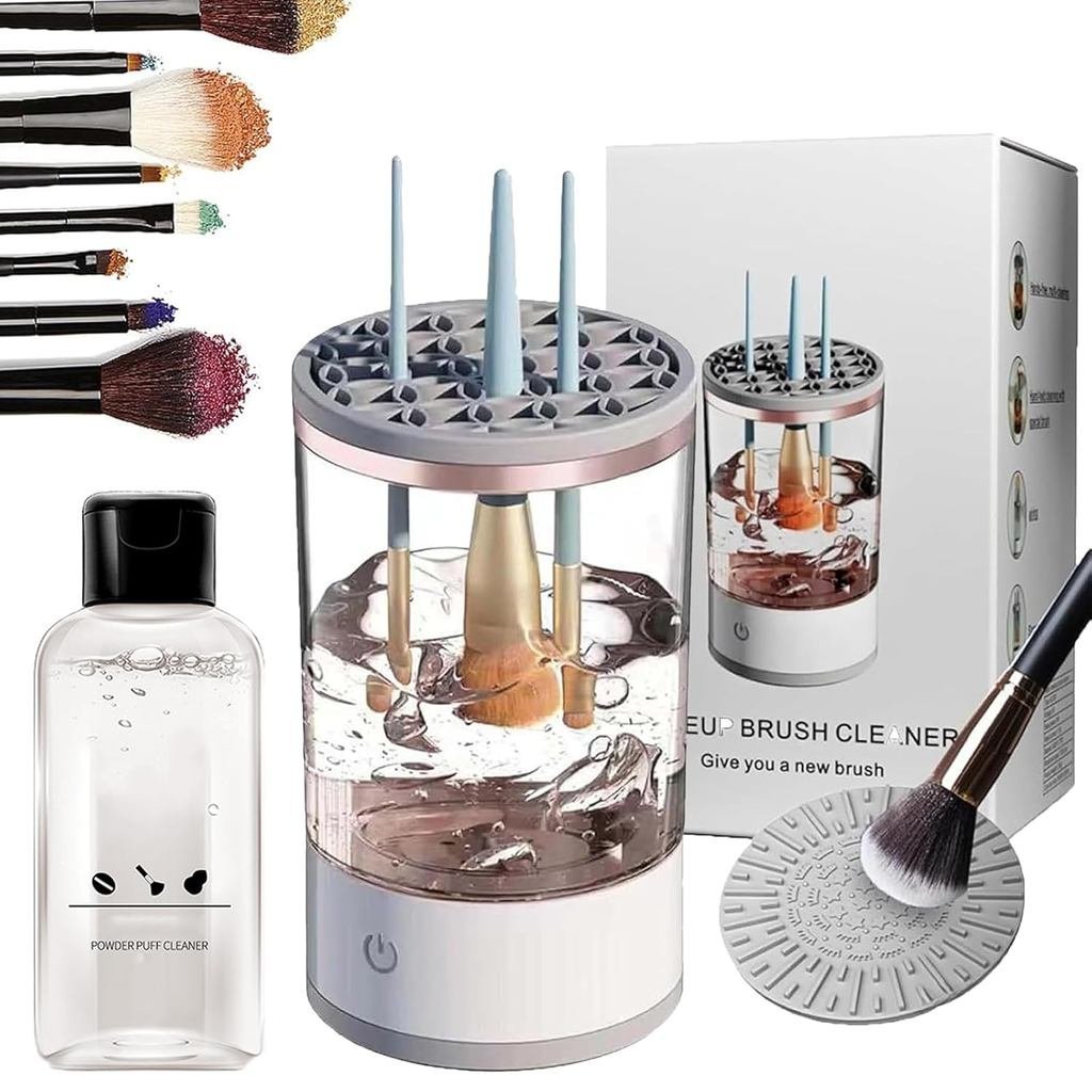 Coetic Brush Cleaner The Brush Cleaner Makeup Brush Cleaner เครื่องมือพิถีพิถันปั่นอัตโนมัติสําหรับท