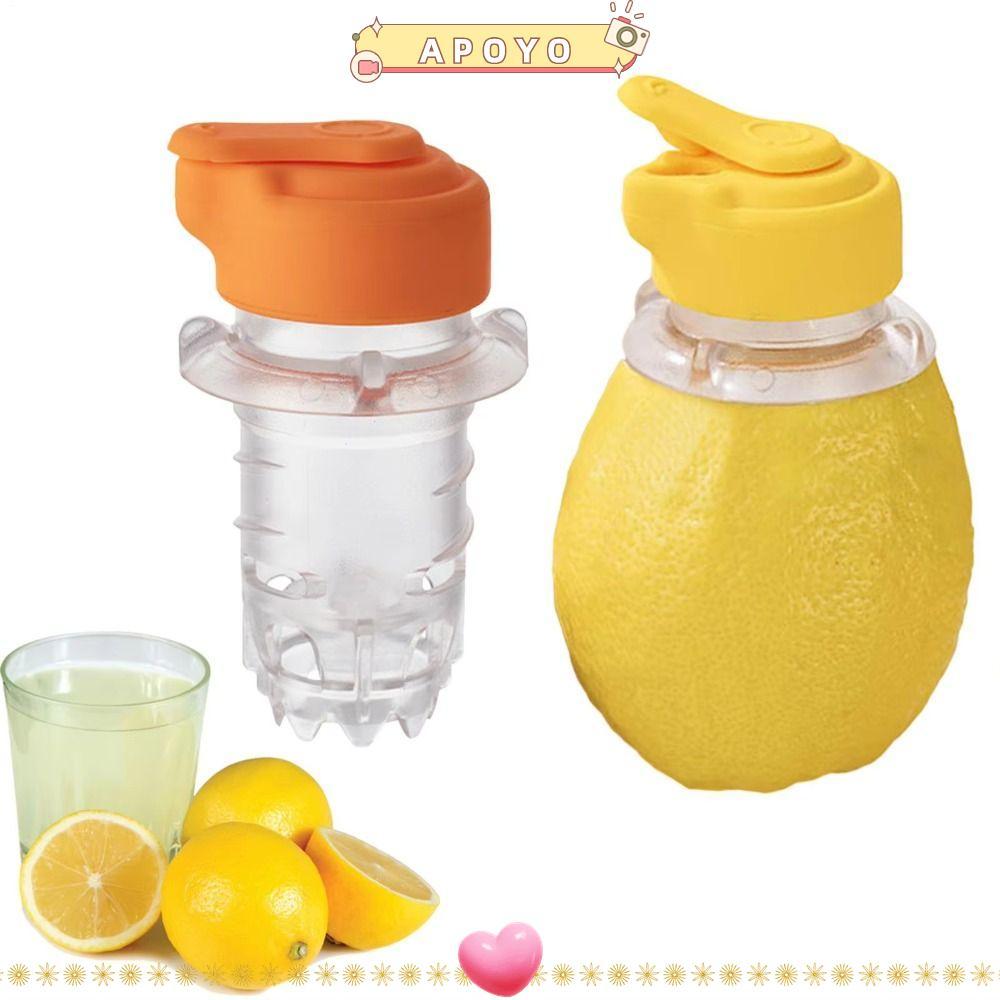 APOYO Manual Lemon Juicer, Mini Hand Held Lemon Squeezer, แบบพกพา Resuable Fruit Squeezer สําหรับ Le
