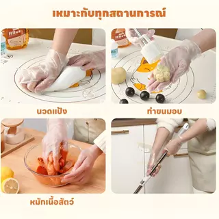 ถุงมือพลาสติก TPE เกรดอาหาร แข็งแรงและทนทาน