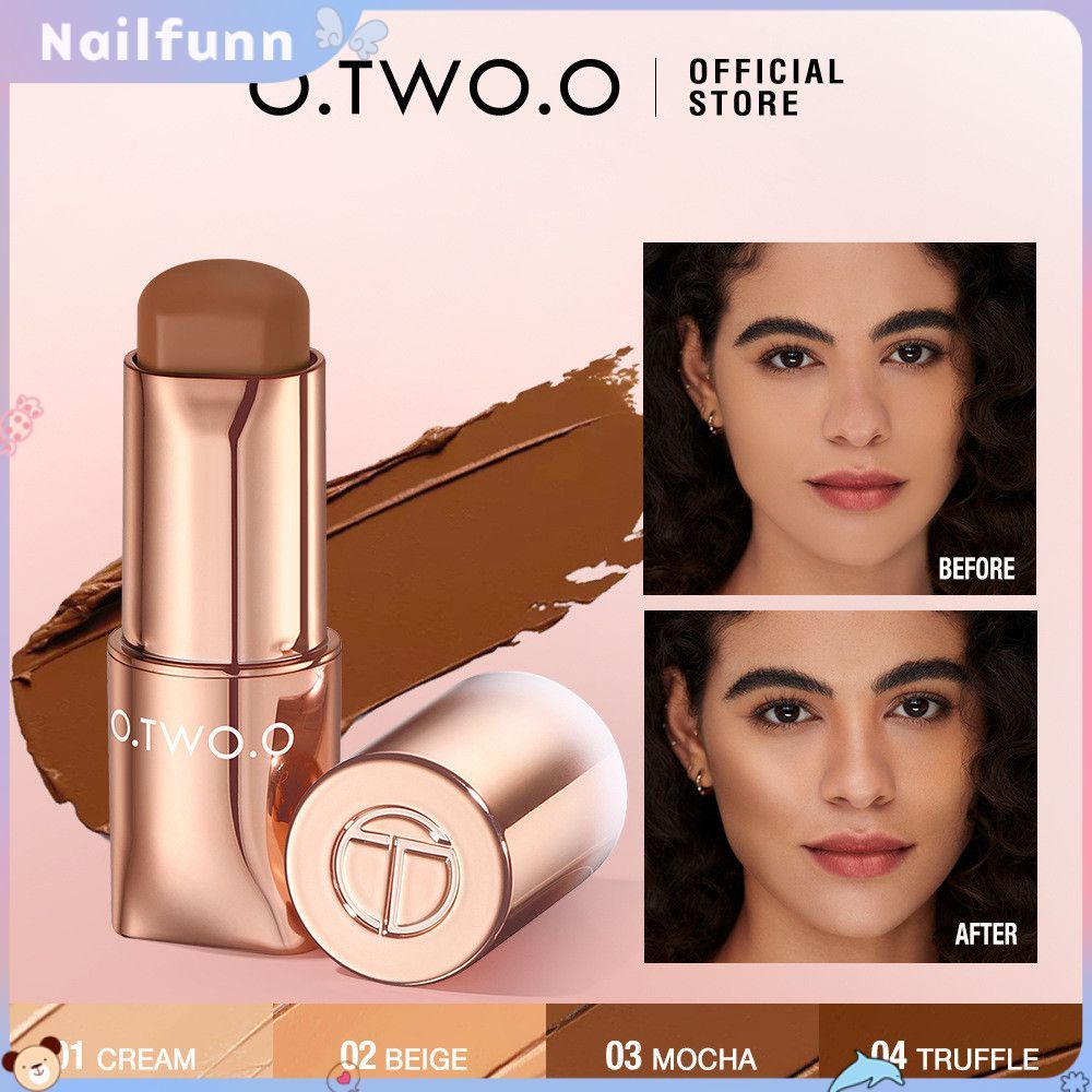 สินค้าพร้อมส่ง 【ซื้อ 1 แถม 1】o.two.o คอนทัวร์สติ๊ก เนื้อครีมเนียนนุ่ม ไฮไลท์เตอร์ธรรมชาติ แต่งหน้าคอ