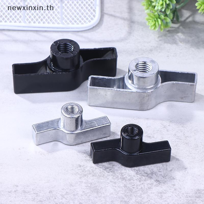 ^N^ 1 PC Wing Nut Truss Clamp Handle Parts สังกะสีอลูมิเนียม M8 M12 Handle Bla Grey Nut Knob T-nut ส